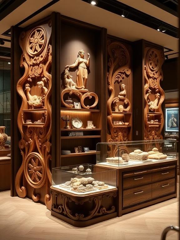Custom Wood Carving Display
