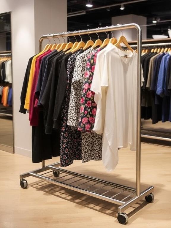 Rolling Clothing Racks (2)