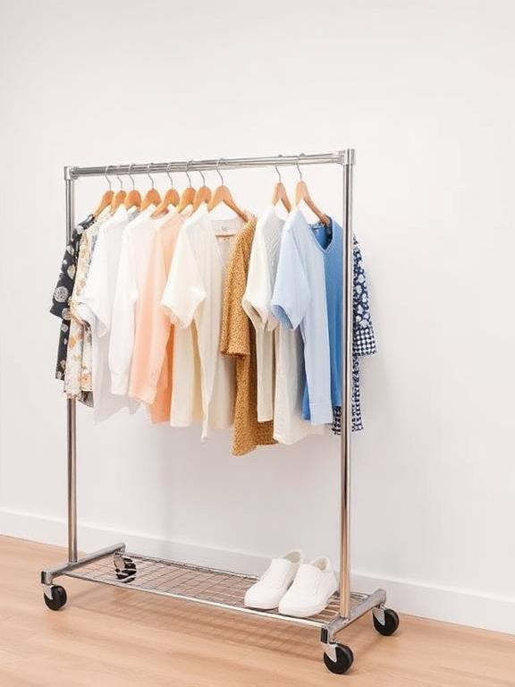 Rolling Clothing Racks (3)