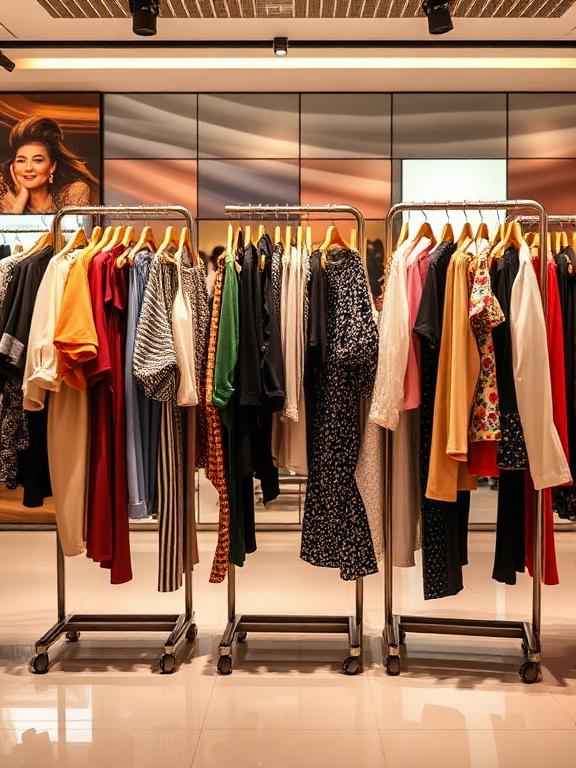 Three Way Clothing Racks (2)