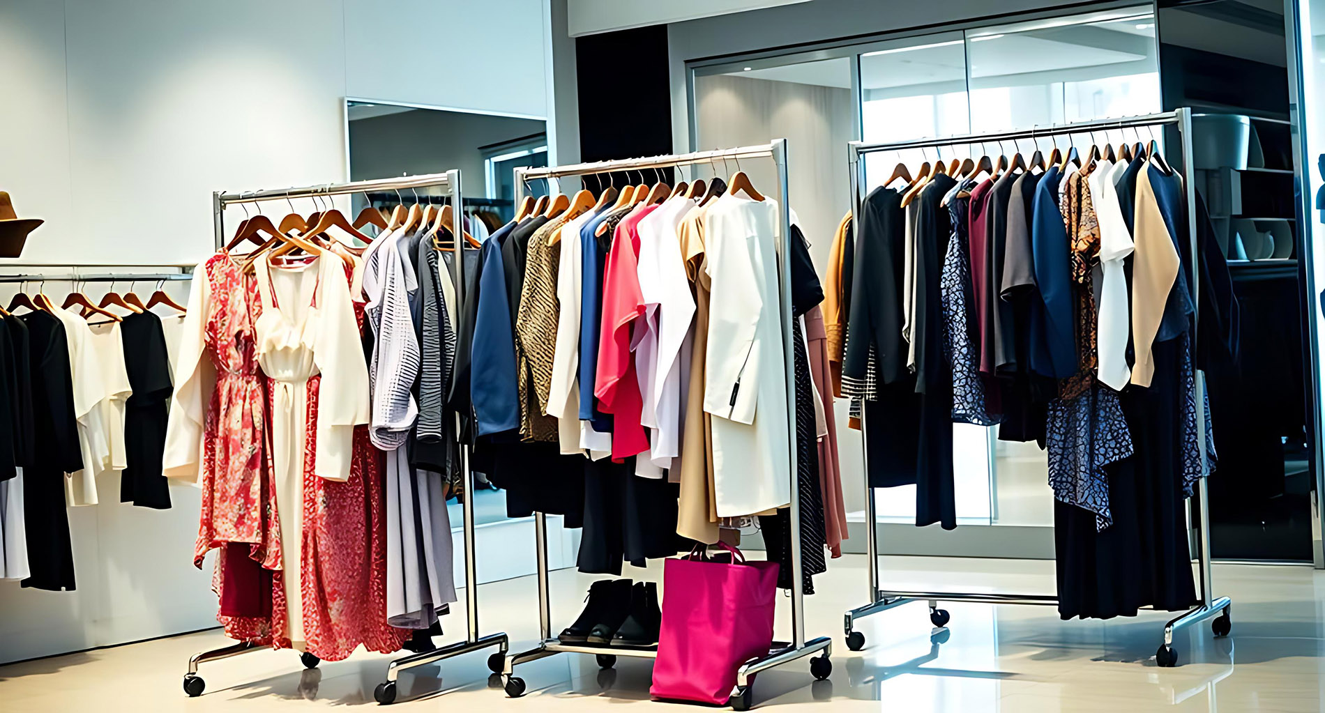 Three Way Clothing Racks (3)