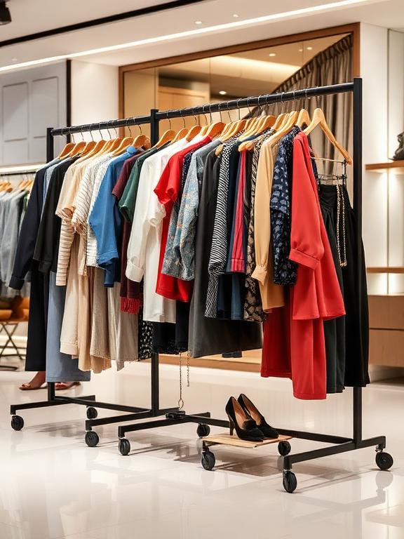 Three Way Clothing Racks (3)