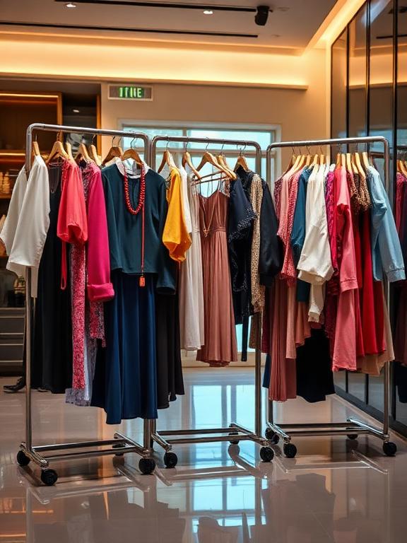Three Way Clothing Racks (6)